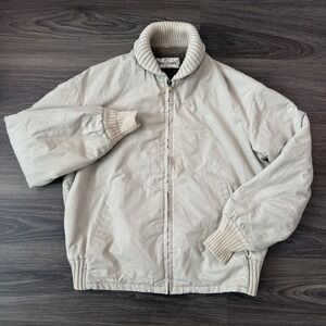 Vintage 60s Zero King Bomber Jacket Faux Fur Lined Men's Size 42